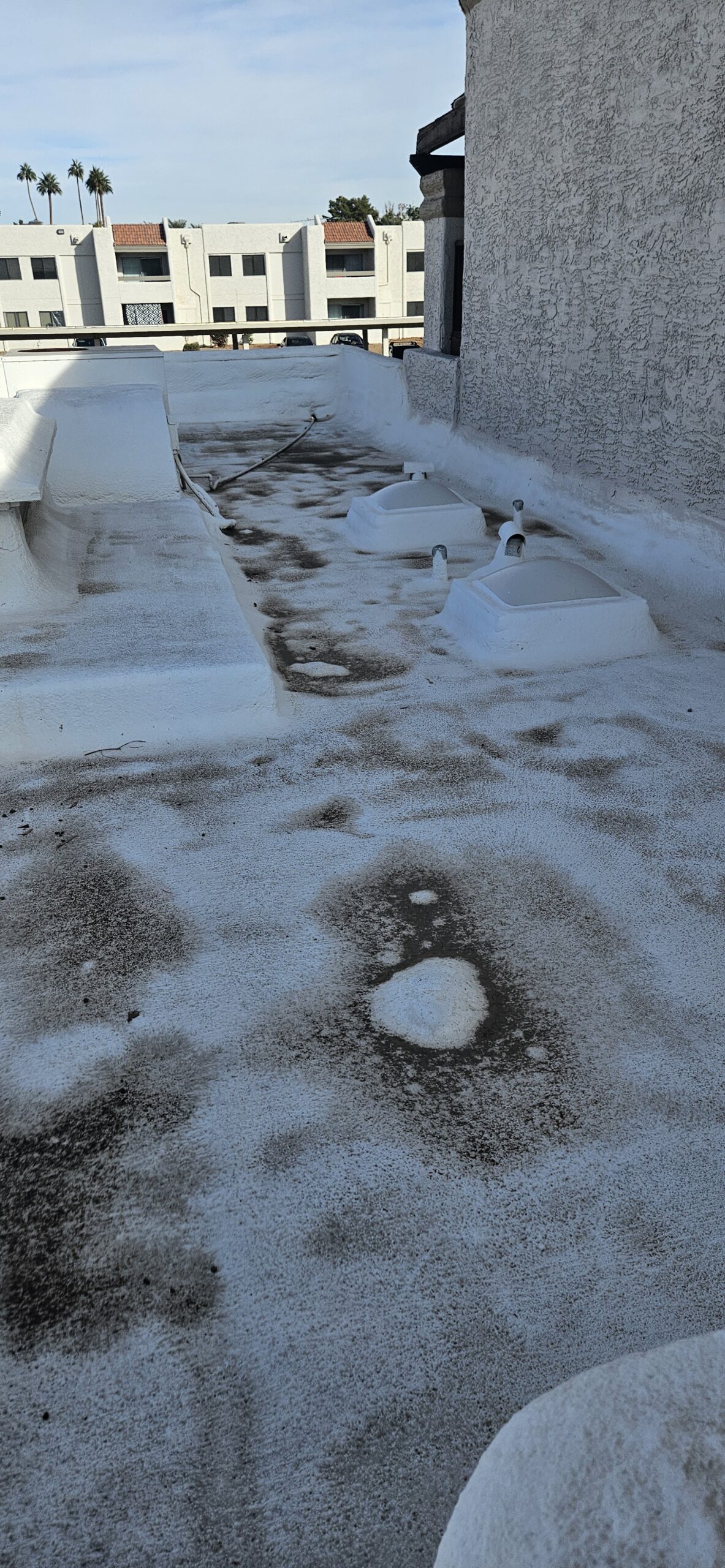 Foam Roof Bubbles in Phoenix: What They Mean & When to Worry 7 foam roof bubbles on a roof in phoenix
