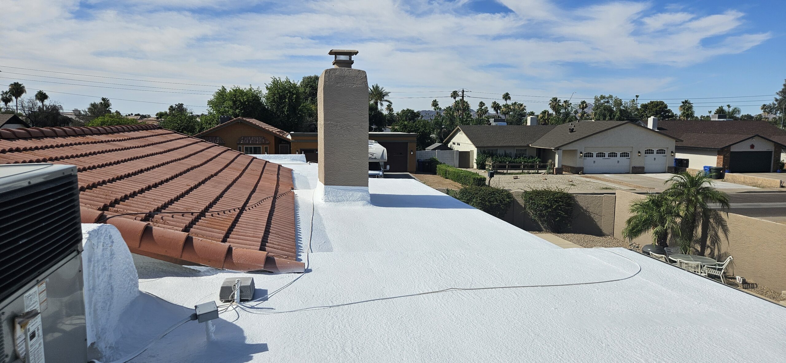 Signs your flat foam roof needs a recoat in Phoenix with Durafoam Roofing